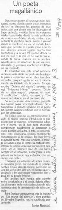 Un poeta magallánico