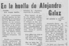 En la huella de Alejandro Galaz