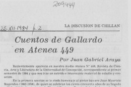 Cuentos de Gallardo en Atenea 449