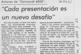 "Cada presentación es un nuevo desafío"