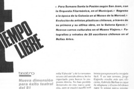 Nueva dimensión para éxito teatral del 81