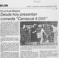 Desde hoy presentan comedia "Carrascal 4000"