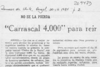 "Carrascal 4000" para reír