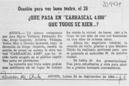 Qué pasa en "Carrascal 4000" que todos se ríen?