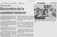 Barómetro de la realidad nacional