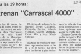 Estrenan "Carrascal 4000"