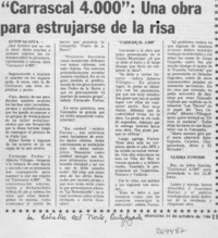 "Carrascal 4000", una obra para estrujarse de la risa