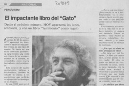 El impactante libro del "Gato" : [entrevista]