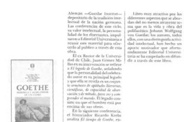 Goethe, herencia y resplandor de un genio