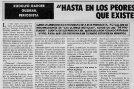 "Hasta en los peores momentos, he considerado que exista libertad de prensa" : [entrevista]