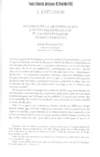 Recursos de la argumentación judicial-deliberativa en el "Cautiverio feliz" de Pineda y Bascuñán