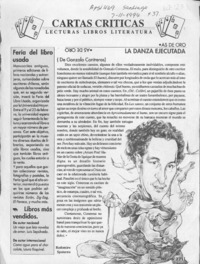 La danza ejecutada  [artículo] Radomiro Spotorno.