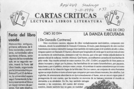 La danza ejecutada  [artículo] Radomiro Spotorno.