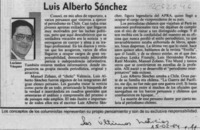 Luis Alberto Sánchez  [artículo] Luciano Vásquez.