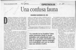 Una confusa fauna  [artículo] Eduardo Guerrero del Río.