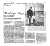 "Pero salgo, y salgo encantado"  [artículo] Ana María Larraín.