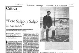 "Pero salgo, y salgo encantado"  [artículo] Ana María Larraín.