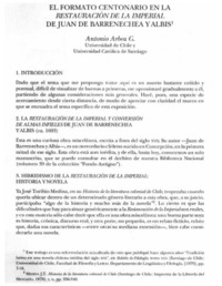 El formato centonario en la "Restauración de la Imperial" de Juan de Barrenechea y Albis