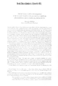 "Tiene los cabellos rojizos y se llama Sabina" de Julieta Campos; Es Sabina lista para el diálogo?