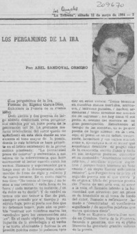 "Los pergaminos de la ira"