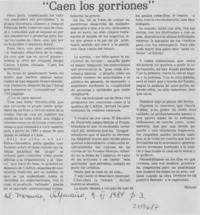 "Caen los gorriones"