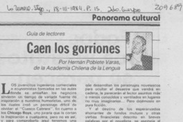 "Caen los gorriones"