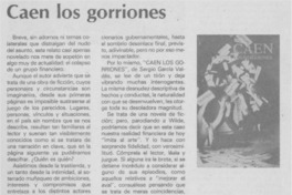"Caen los gorriones"