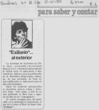 "Exiliario" -- al exterior