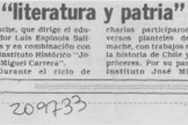 Con reflexiones sobre "Literatura y patria" finalizó ciclo cultural