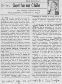 Goethe en Chile