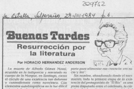 Resurreción por la literatura