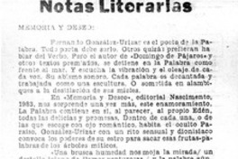Notas literarias