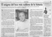 El enigma del loco más sublime de la historia  [artículo] Waldo Guzmán Pérez.