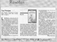 Tres príncipes  [artículo] Elena Vial Correa.