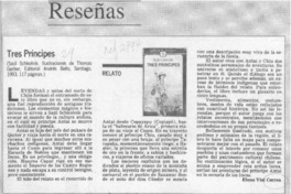 Tres príncipes  [artículo] Elena Vial Correa.