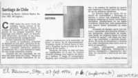 Santiago de Chile  [artículo] Hernán Poblete Varas.