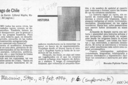 Santiago de Chile  [artículo] Hernán Poblete Varas.