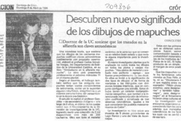 Descubren nuevo significado de los dibujos de mapuches