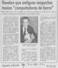 Revelan que antiguos mapuches tenían "computadoras de barro"