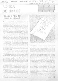 Como y por qué dejar de fumar"