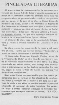 Pinceladas literarias