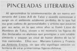 Pinceladas literarias