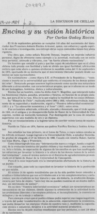 Encina y su visión histórica