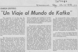 "Un viaje al mundo de Kafka"