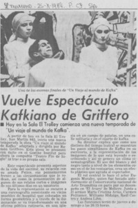 Vuelve espectáculo kafkiano de Griffero