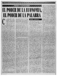 El poder de la economía, el poder de la palabra