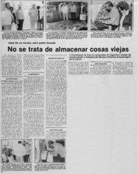 No se trata de almacenar cosas viejas