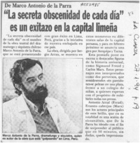"La Secreta obscenidad de cada día" es un exitazo en la capital limeña  [artículo].