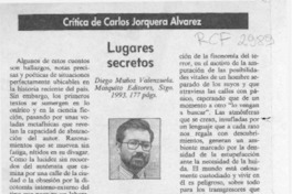 Lugares secretos  [artículo] Carlos Jorquera Alvarez.