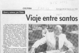 Viaje entre santos de "mala muerte"  [artículo] Filebo.